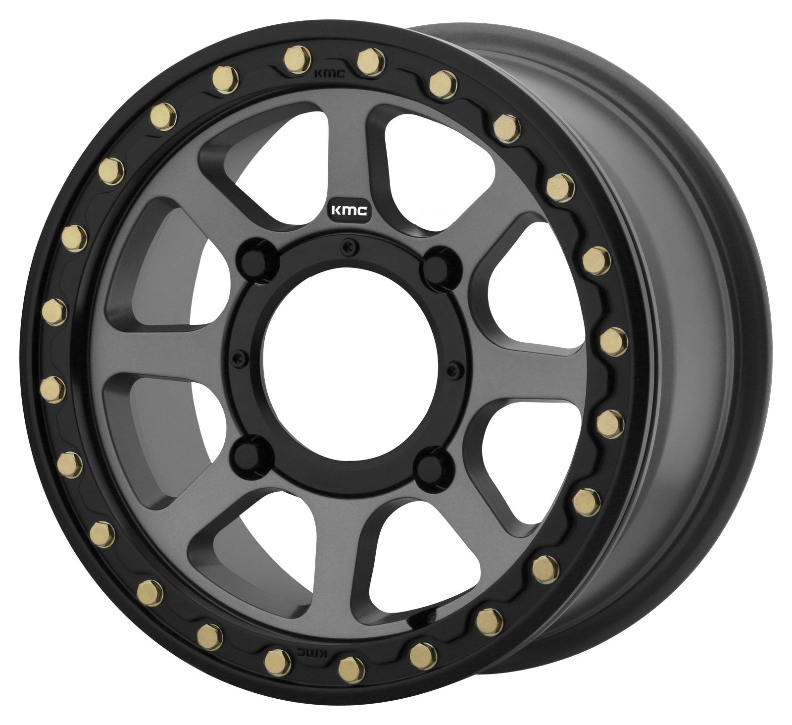 KMC Powersports ADDICT 2 UTV BL 15X6 4X137 S-BLK 38MM