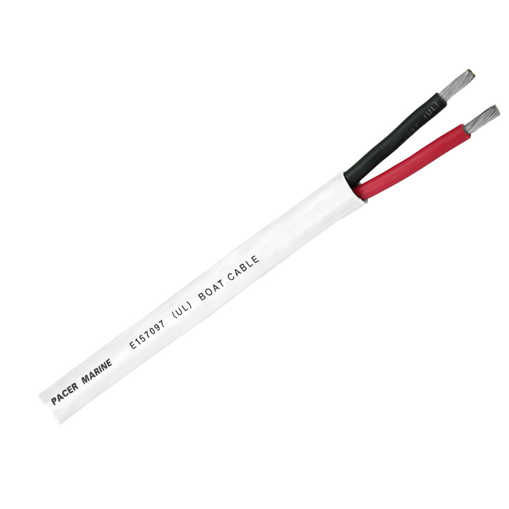 Pacer Duplex 2 Conductor Cable - 100' - 12/2 AWG - Round Cable - Red, Black