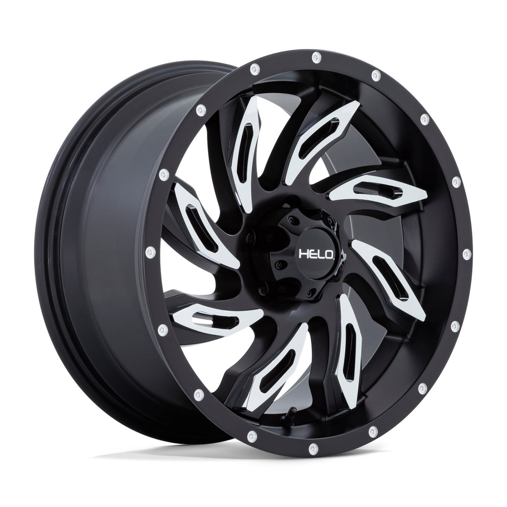 Helo HE1821 14X6 5X4.5 -6 G-Blk-Mch (No Cap)