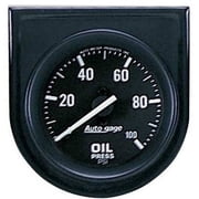 AUTO METER 2332 2IN OIL PRESS, 0-100 PSI, IN STEEL PANEL, BLACK
