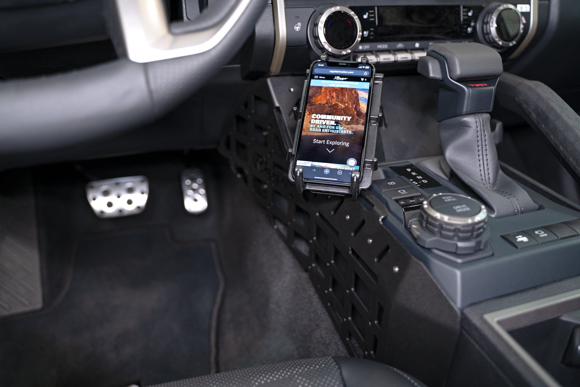 2024+ Toyota Tacoma & 4Runner Rago Fabrication Center Console Molle Panel