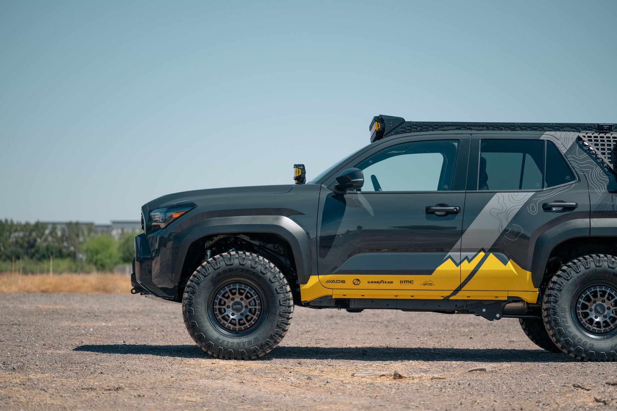 Toyota Roof Rack Baja Designs LP6 Round Light Mount
