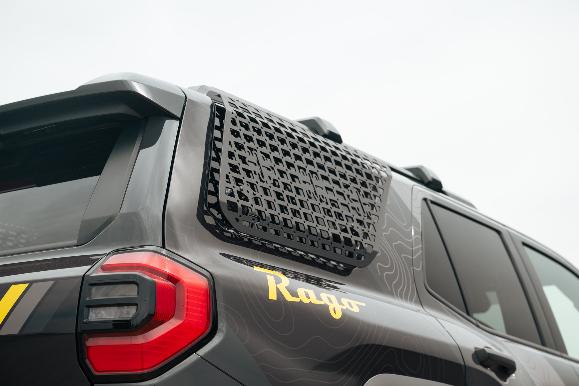 2025+ Toyota 4Runner Exterior Molle Storage Panels for Factory Roof Rails - Passenger Side