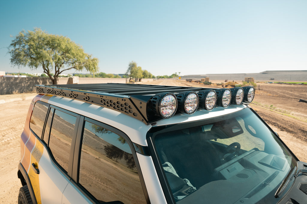 2024 Toyota Land Cruiser 6" Rigid Round Light Mount for Rago Roof Rack