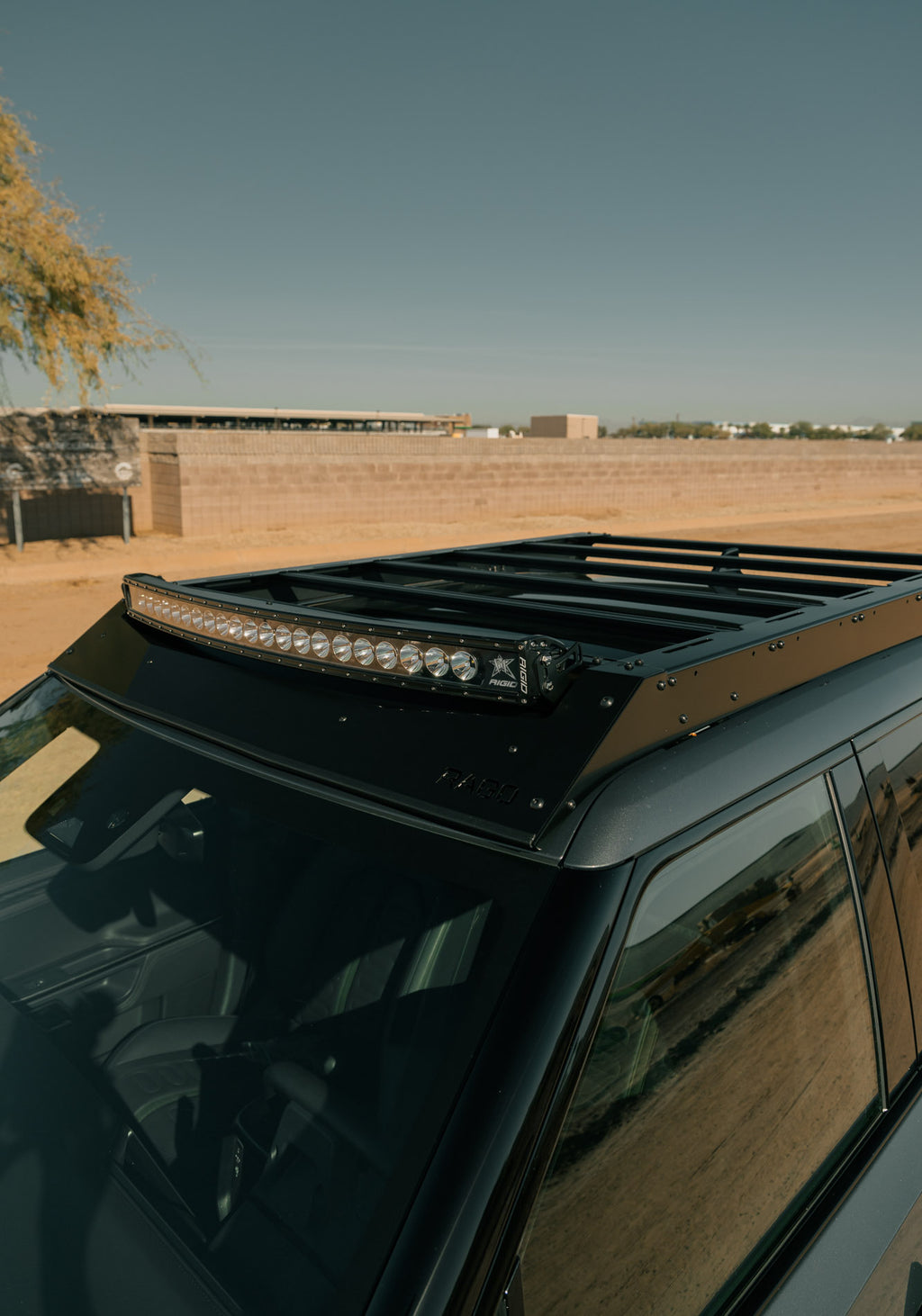 2022-2025 Rivian R1T Roof Rack w/ Light Pocket (Honeycomb)