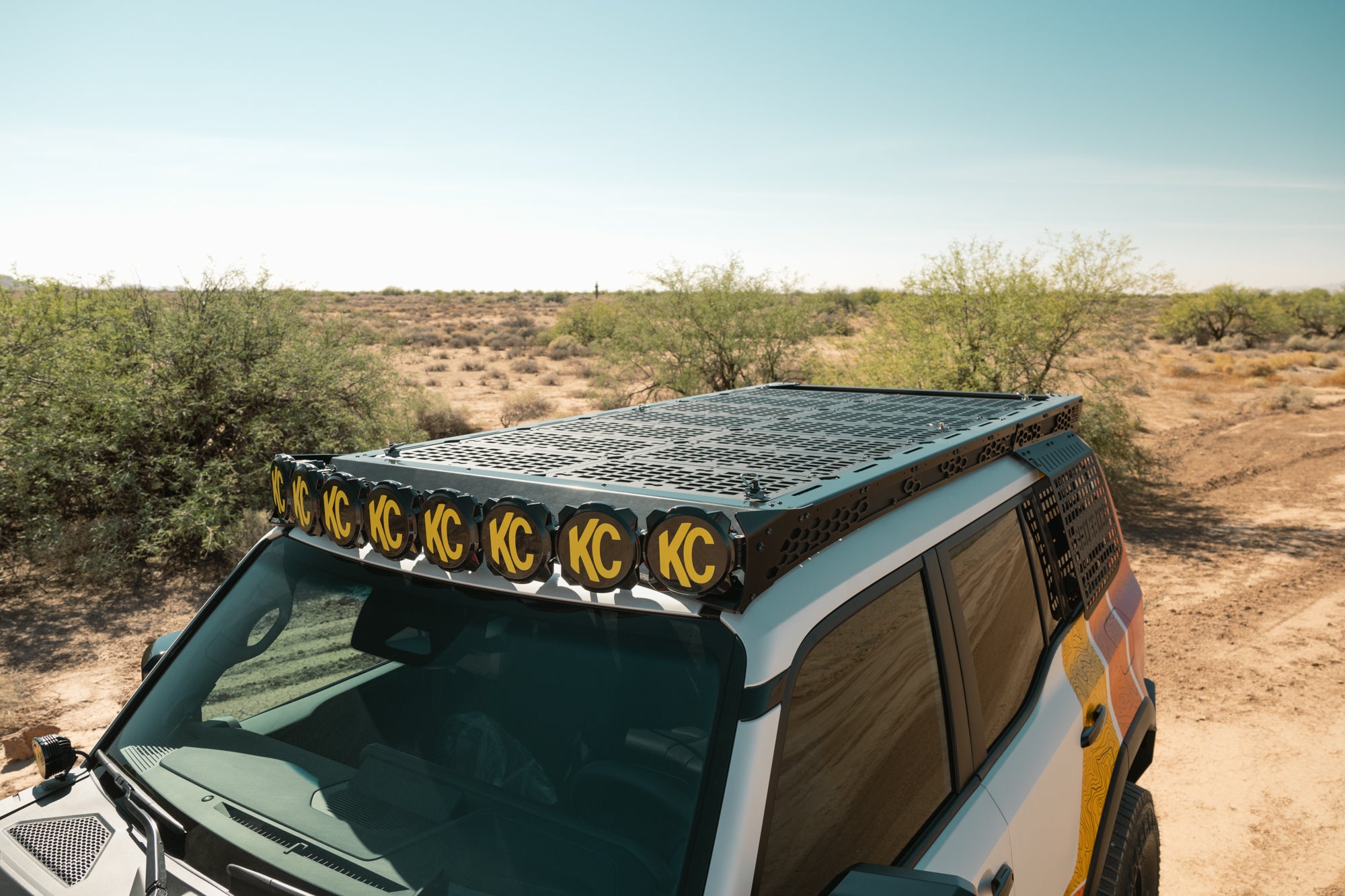 2024-2025 Toyota Land Cruiser & 2022-2025 Rivian R1T Roof Rack Panel Kit