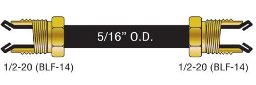 5/16X72'PA Steel Lines T.