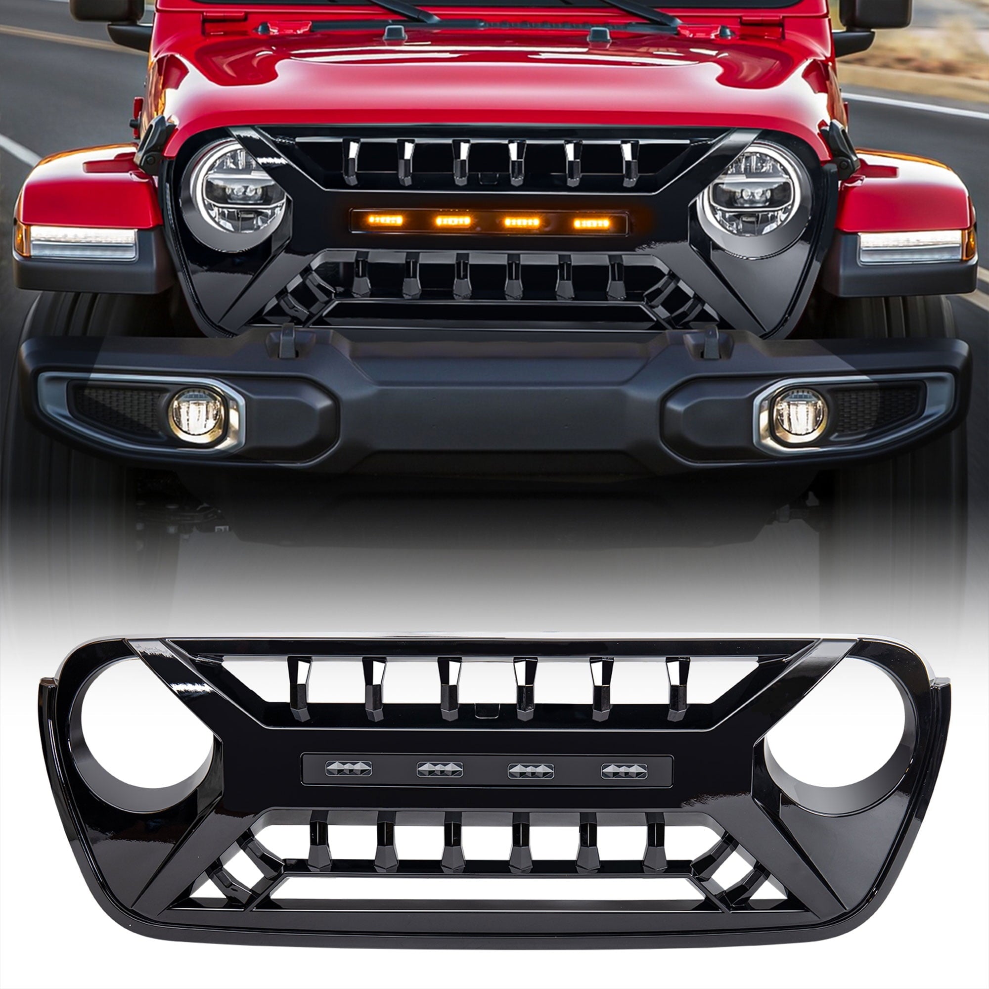 Armor Grille W/ Amber Lights and FR