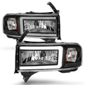 LED Crystal Headlight; W/ Light Bar