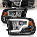 Crystal Headlights W/ Light Bar Bla