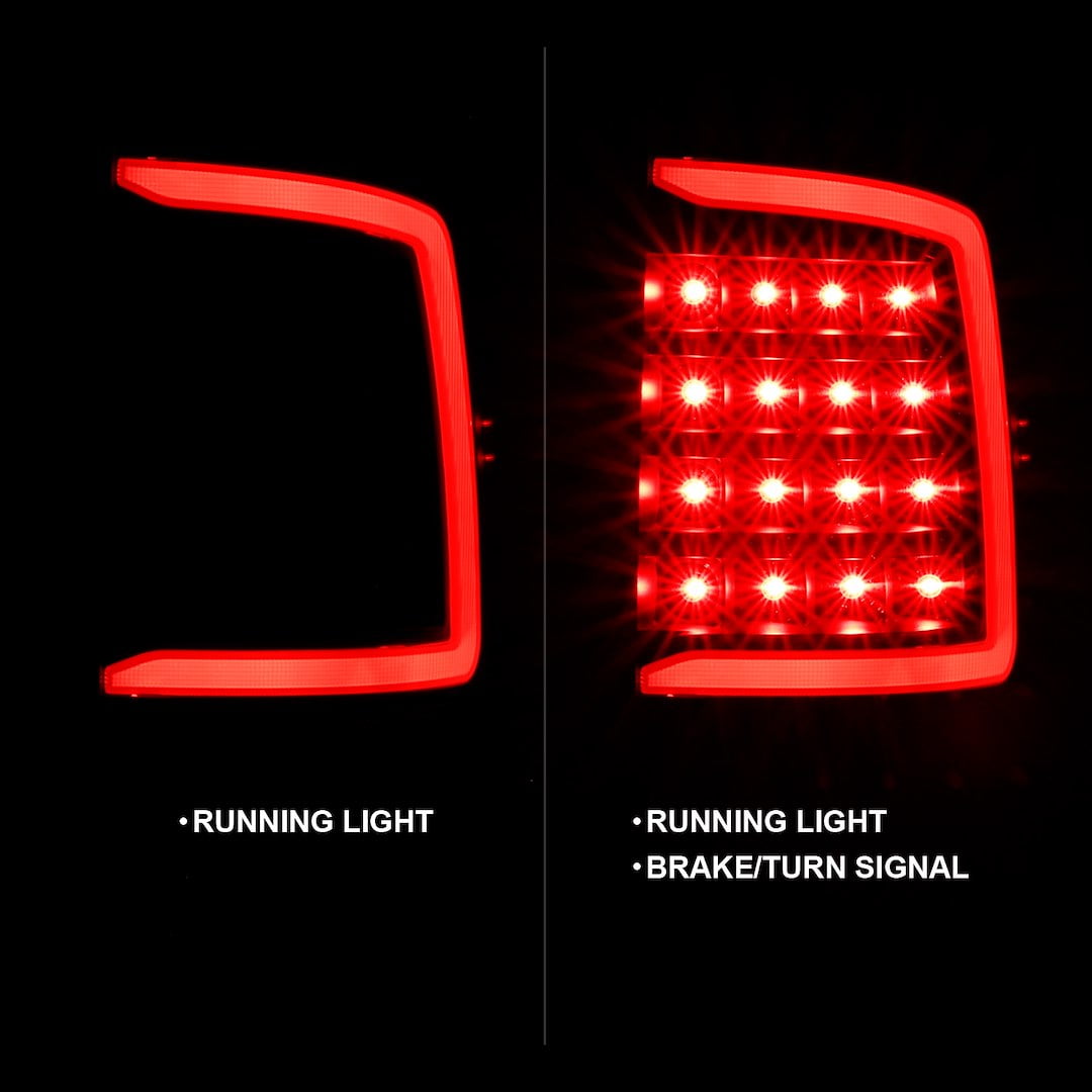 LED Taillight Plank Style Black W/C