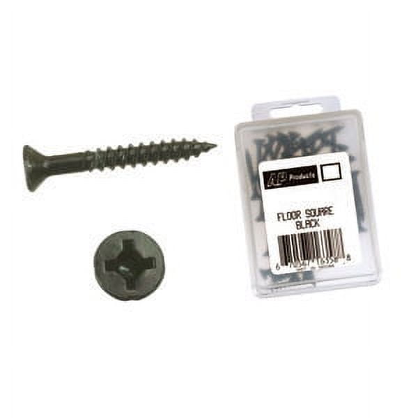AP Products 012-FSQ25 BL 8 X 2 Black 8 x 2" Flat Head/Square Recess Screw 25 Pack