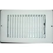 AP Products 013-627 Heating/ Cooling Register With Damper White