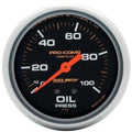 AUTO METER 5421 2-5/8IN OIL PRESS, 0-100 PSI, LFG, MECH