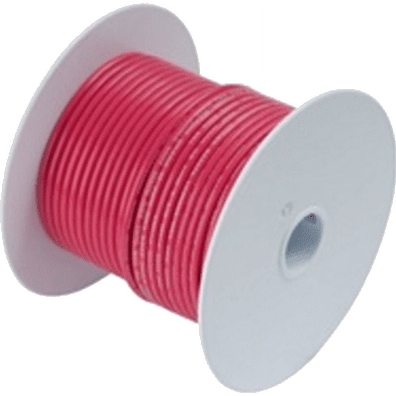 Ancor 104810 Tinned Copper Wire, 14 AWG (2mm2), Red - 100ft