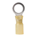 Ancor 312625 Yellow 3/8" Fastener 12-10 Wire Range Heat Shrink Ring Terminals - 25 Pack