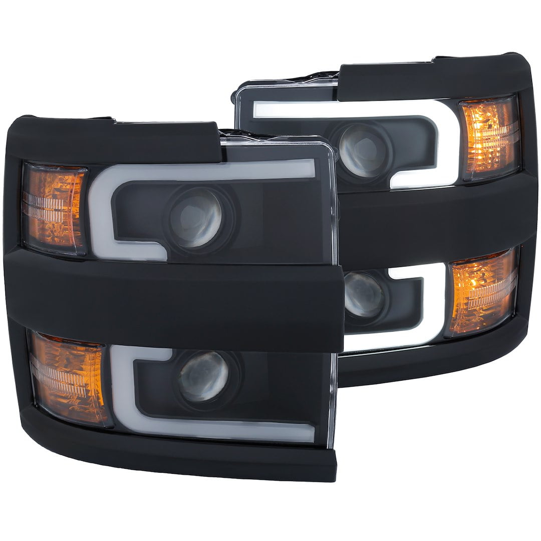 Projector Headlights W/ Plank Style