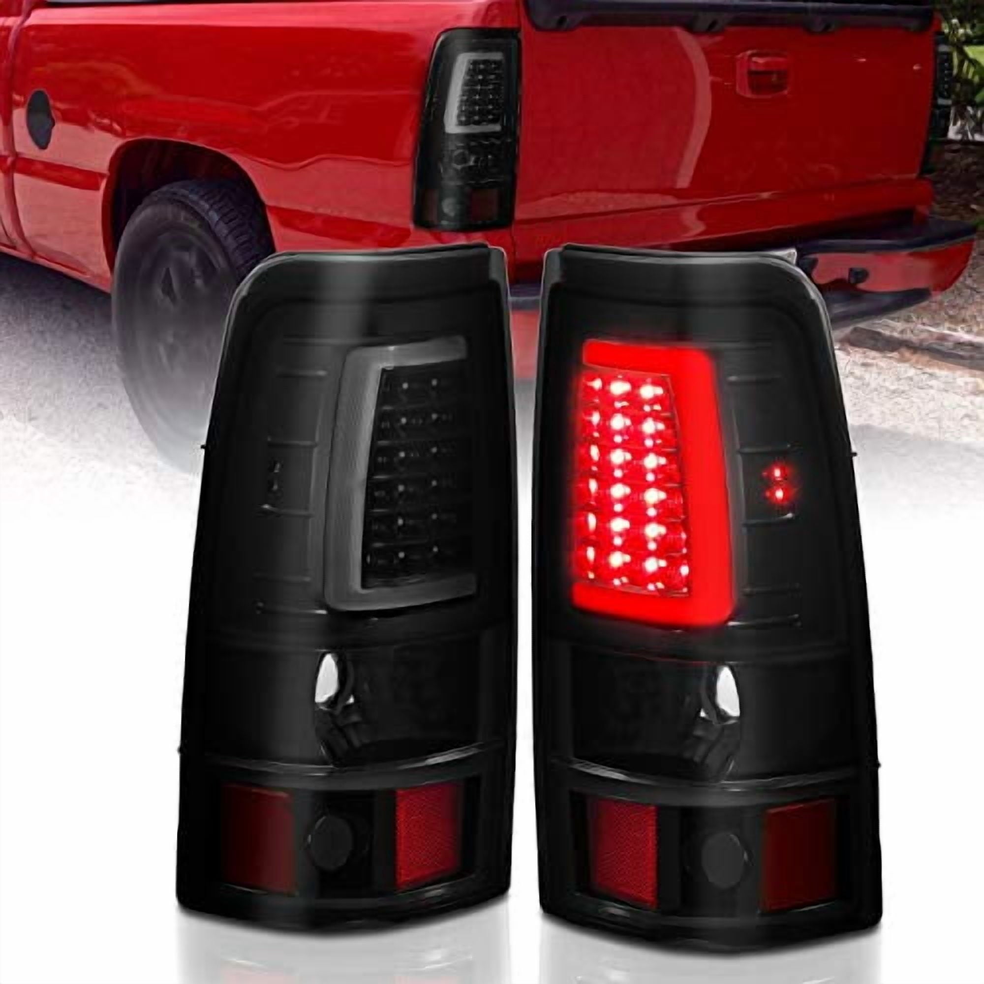 LED Taillights Plank Style  Black W