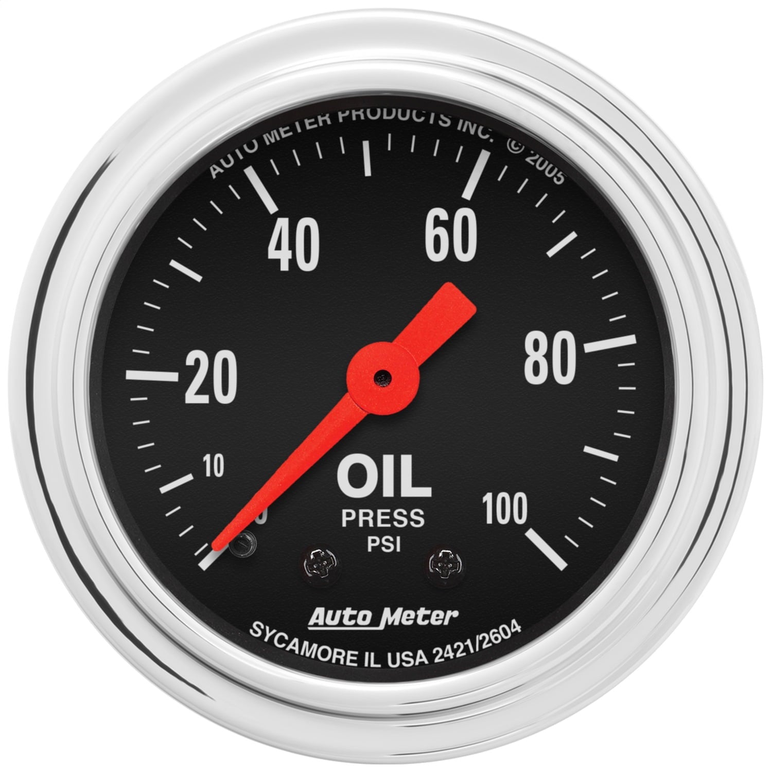AUTO METER 2421 2IN OIL PRESS, 0-100 PSI, MECH