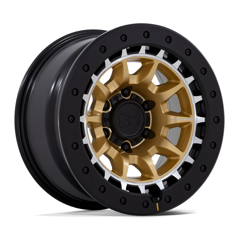 Black Rhino Hard Alloys TUSK 17X8.5 5X5 71 -10 M-GOLD-MCH