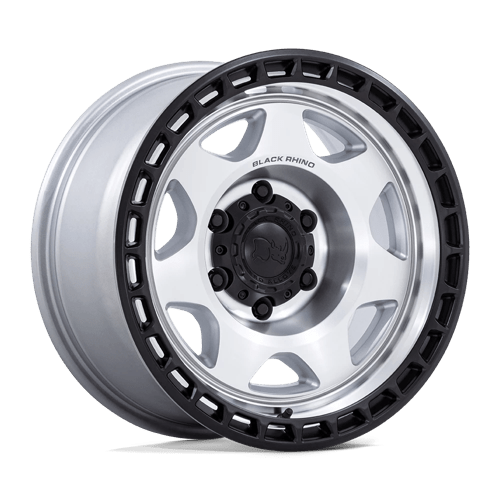 Black Rhino Hard Alloys VOYAGER 17X8.5 6X5.5 106 +0 SLV-MCH-BLK
