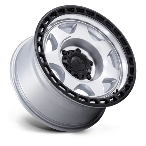 Black Rhino Hard Alloys VOYAGER 17X8.5 6X5.5 106 -10 SLV-MC-BLK