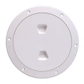 Deck Plate 6" Screw Wht Smooth
