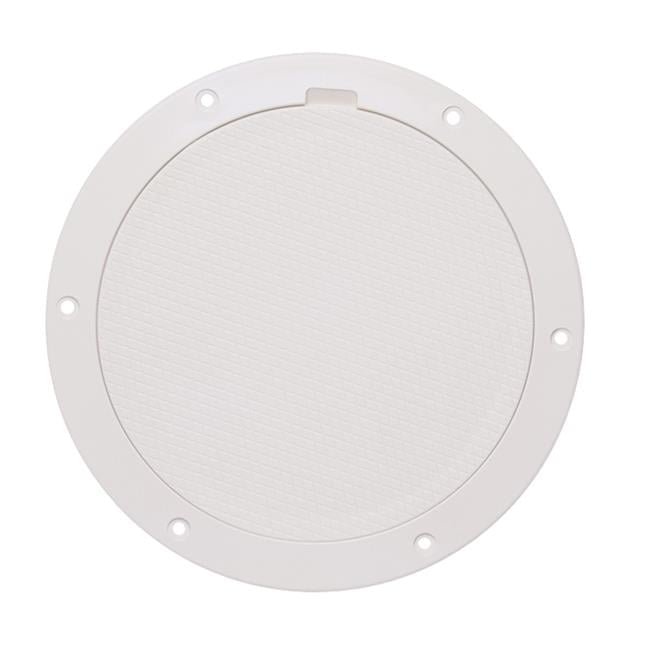Deck Plate 8" Pry-White Diamond