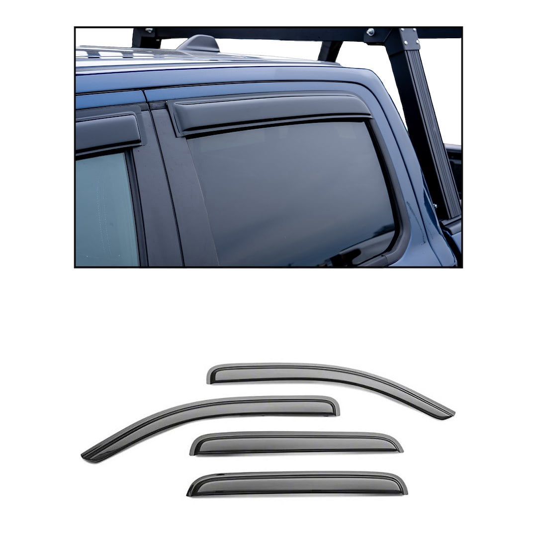 Chrome Rain Guards