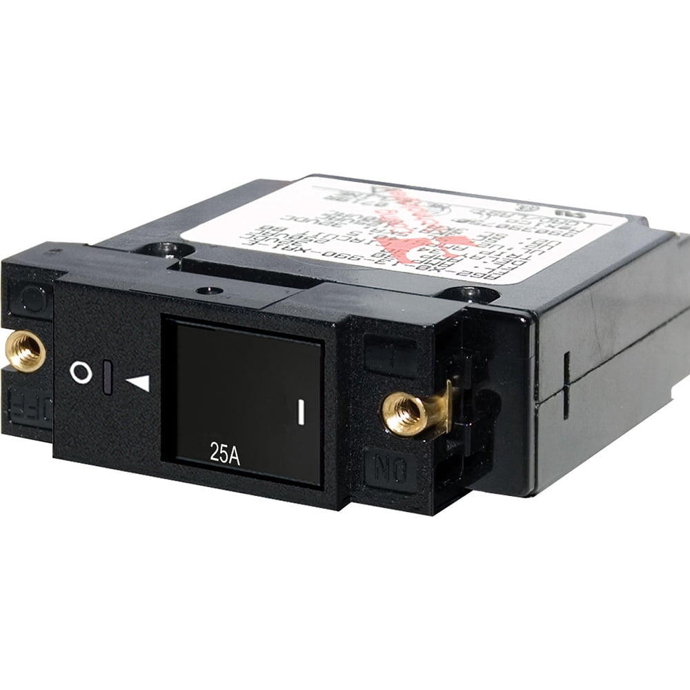 Blue Sea Systems A-Series Restricted Off Flat Rocker Single Pole 25A Circuit Breaker
