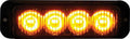 Light Strobe 4-3/4IN 4 LED  Amber