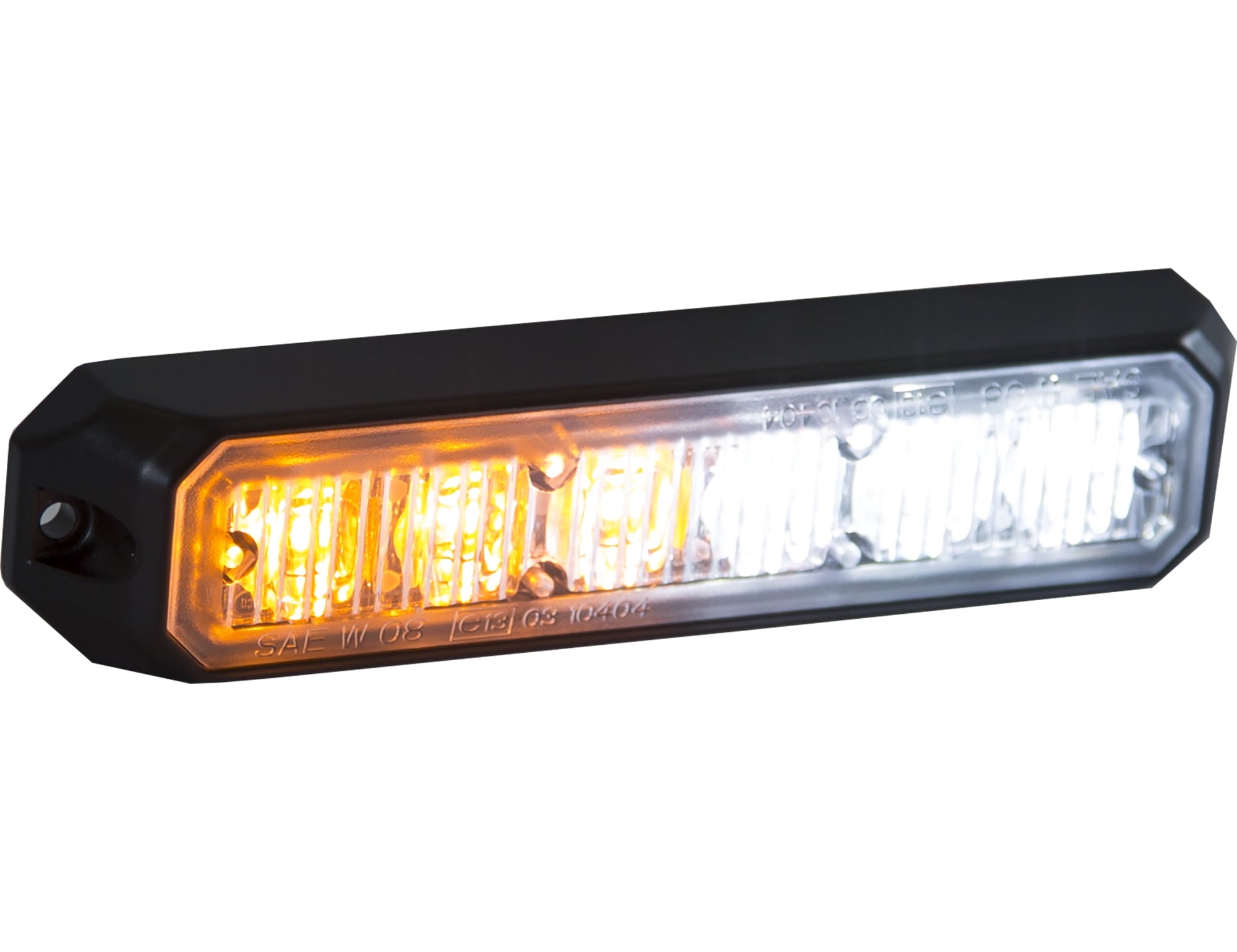 Light Strobe 5IN  6 LED  Amber/Clea