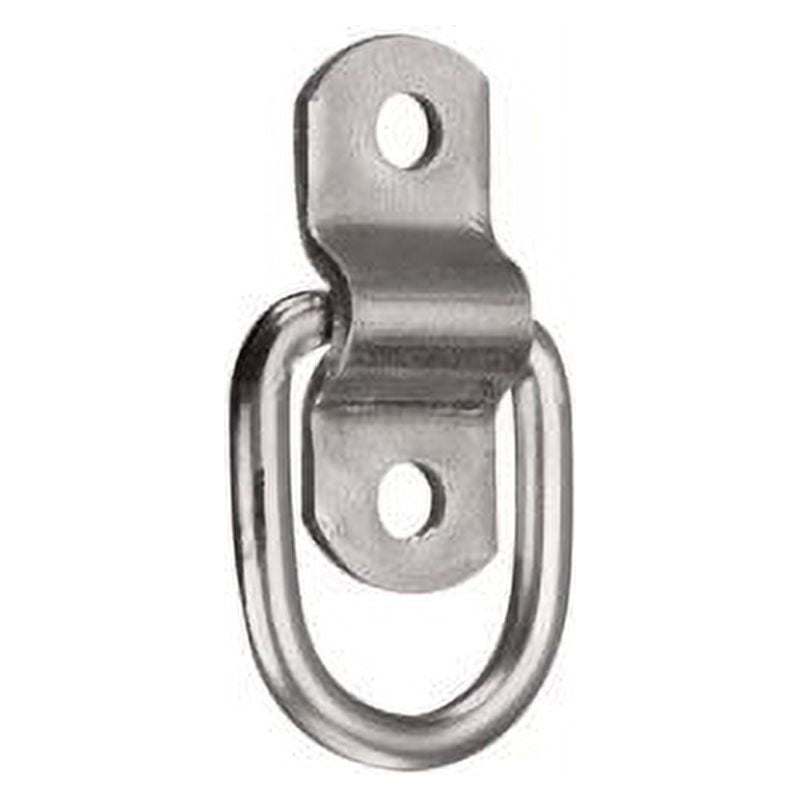 D-Ring .25INWIRE W/Brkt Znc Plt Wll