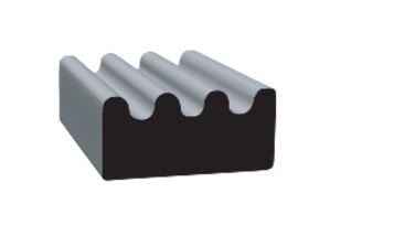.375 X .188 'Ribbed' Epdm W/H2  Blk