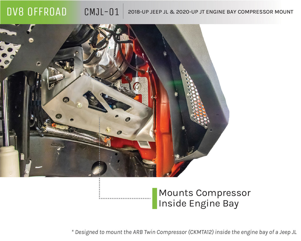 Jeep JL & JT Engine Bay Compressor Mount