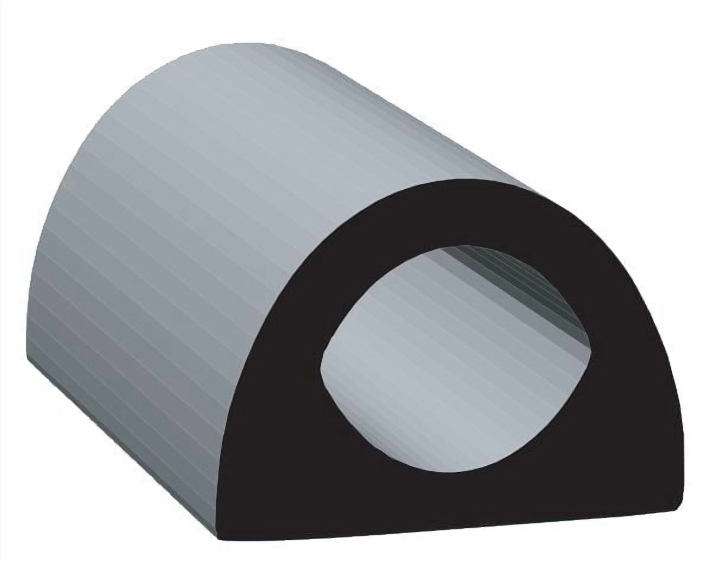 .360 X .5 'D' Epdm W/H2  Blk