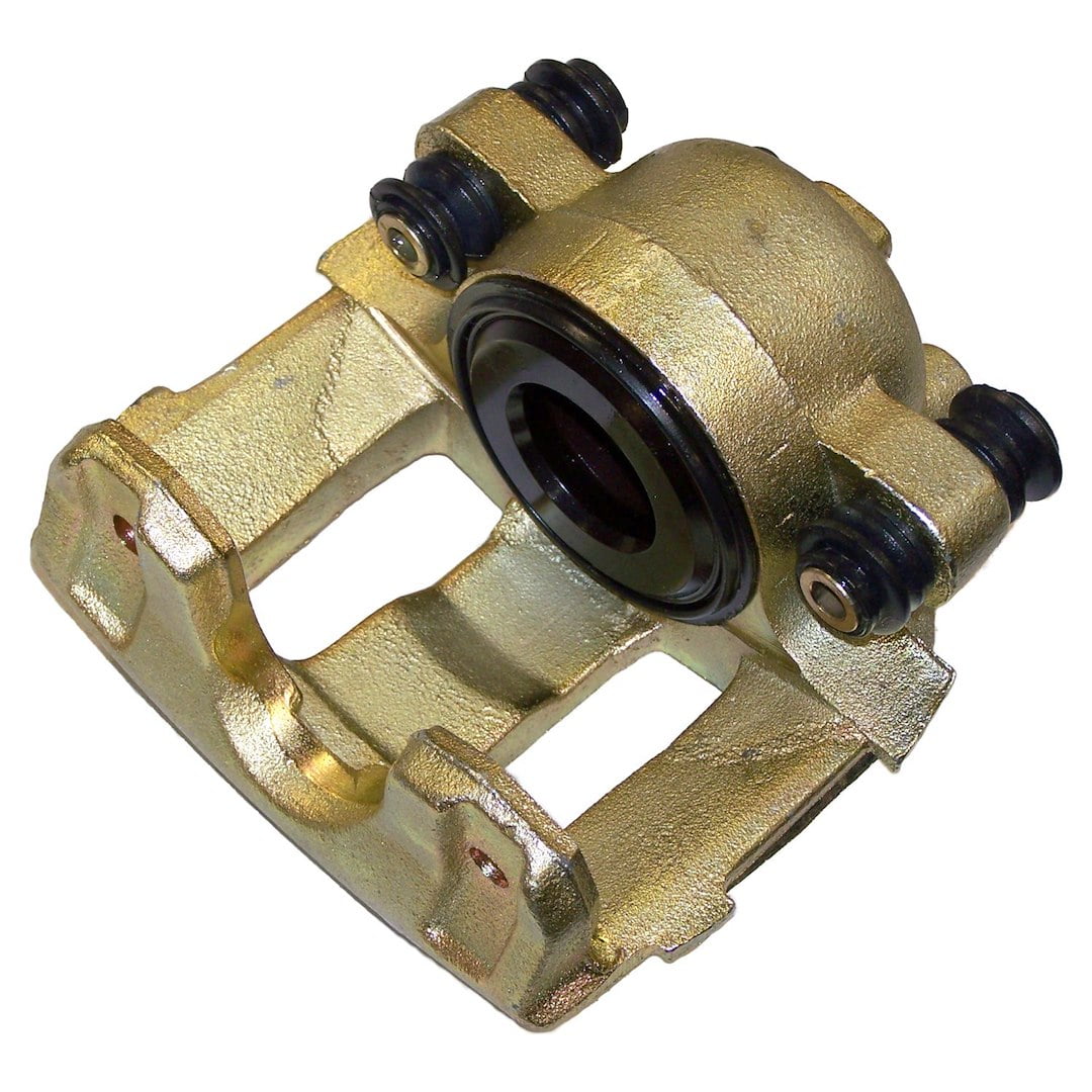 Left Front Brake Caliper, Less Pads for Jeep 1990-2006 YJ, TJ Wrangler, 1990-2001 XJ Cherokee, MJ Comanche, 1993-1998 ZJ, ZG Grand Cherokee
