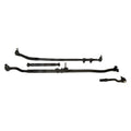 Complete Steering Kit for 2007-2018 Jeep JK Wrangler with LHD, Includes Tie Rod Assembly, Drag Link Assembly, and Steering Damper