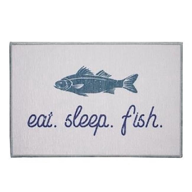 Eat Sleep Fish 27X18  Doormat