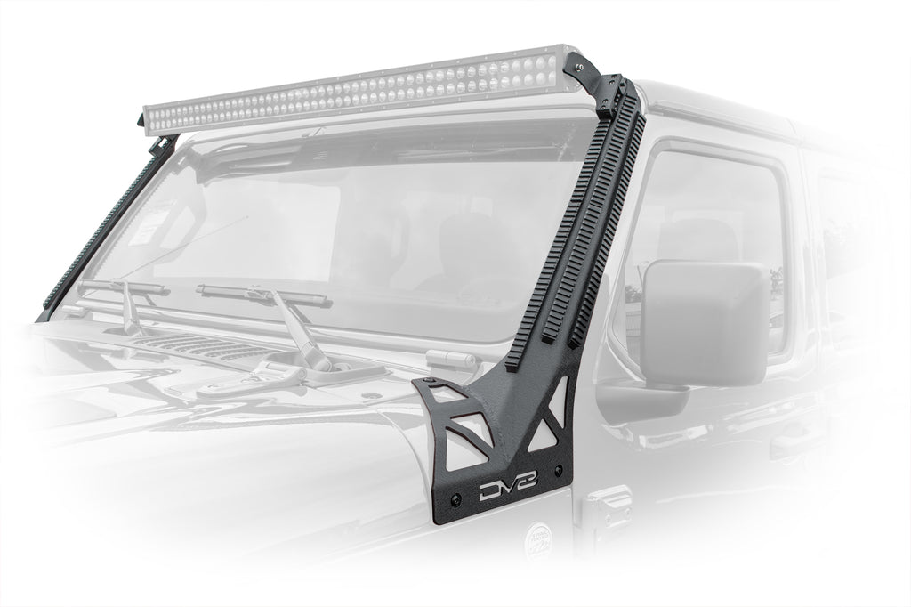Jeep Wrangler JL And Gladiator JT A-Pillar Mount With Rail Accessory Mount System