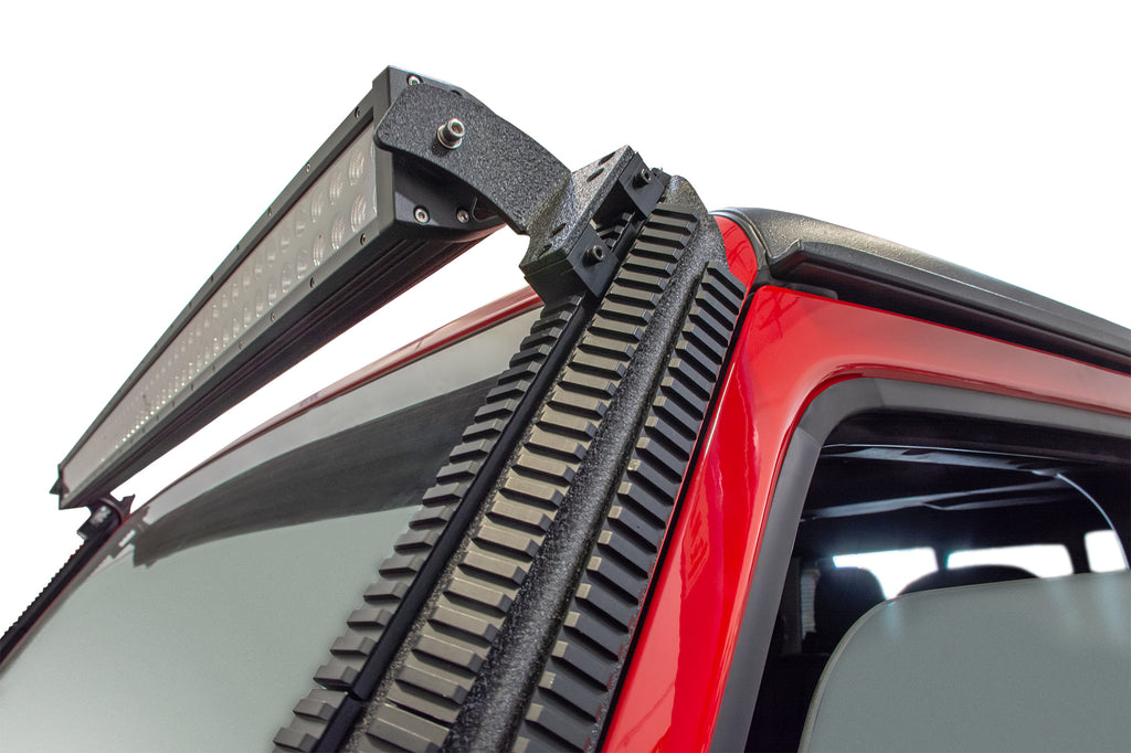 Jeep Wrangler JL And Gladiator JT A-Pillar Mount With Rail Accessory Mount System