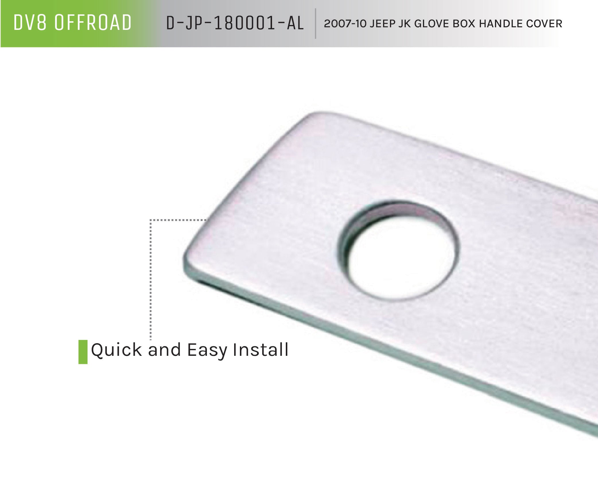 Jeep JK Glove Box Handle Cover