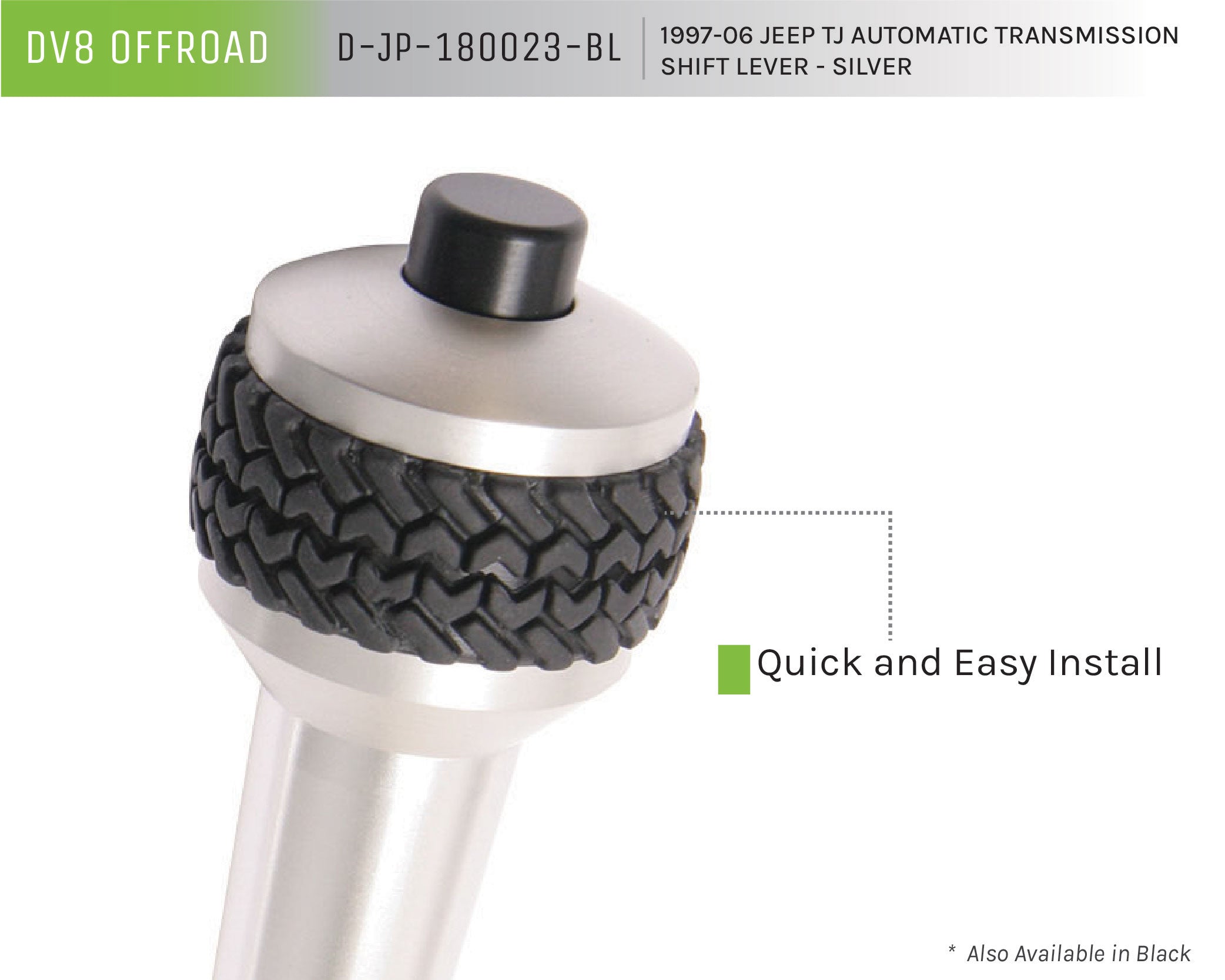 Jeep TJ Automatic Transmission Shift Lever Black