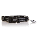 Collar Blk Reflct Stri Md