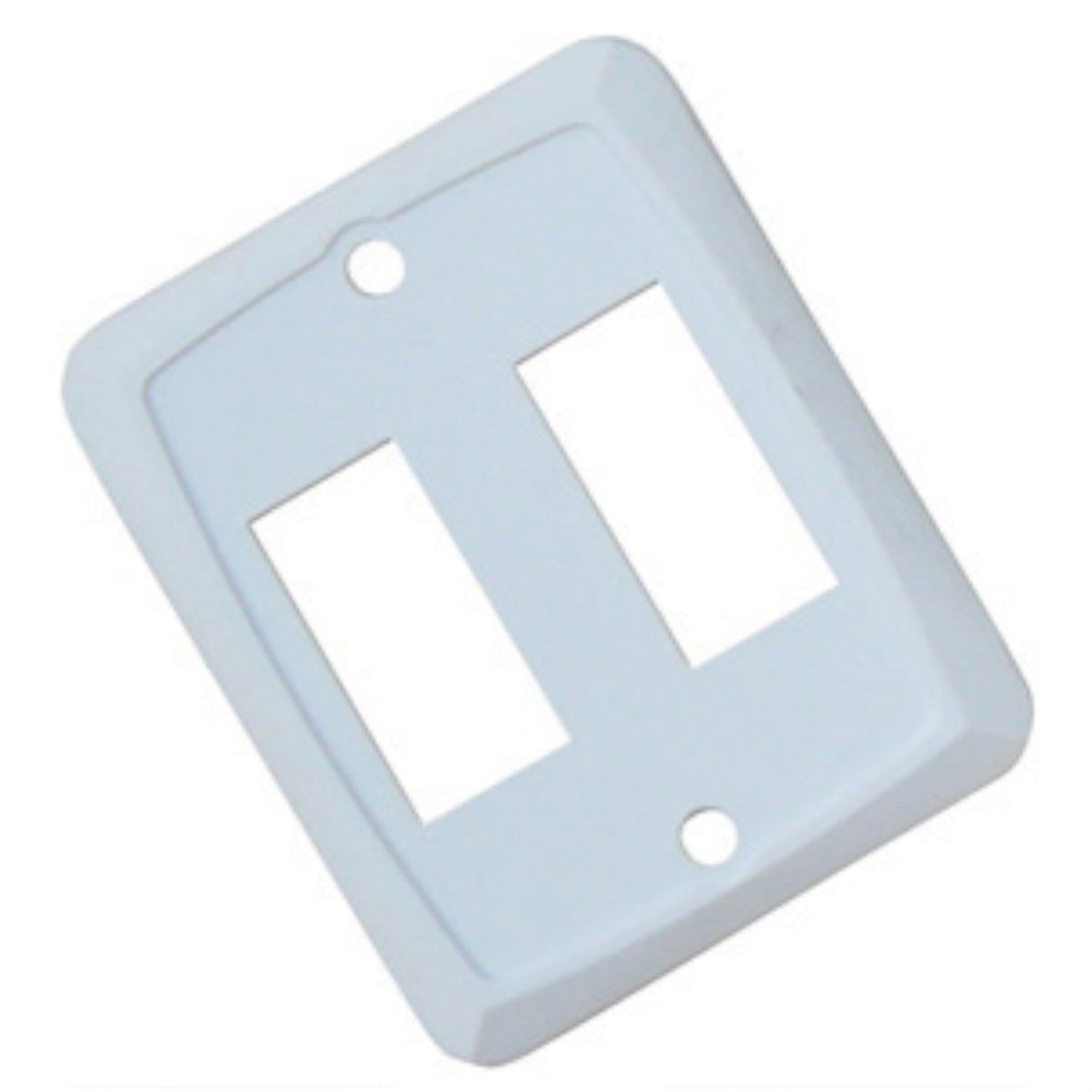 Double Switch Plate White