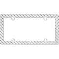 Lic.frm Diamond Plate Chr