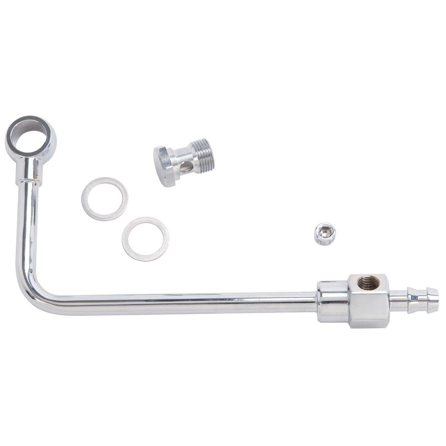 Chrome Fuel Line & Hdwr