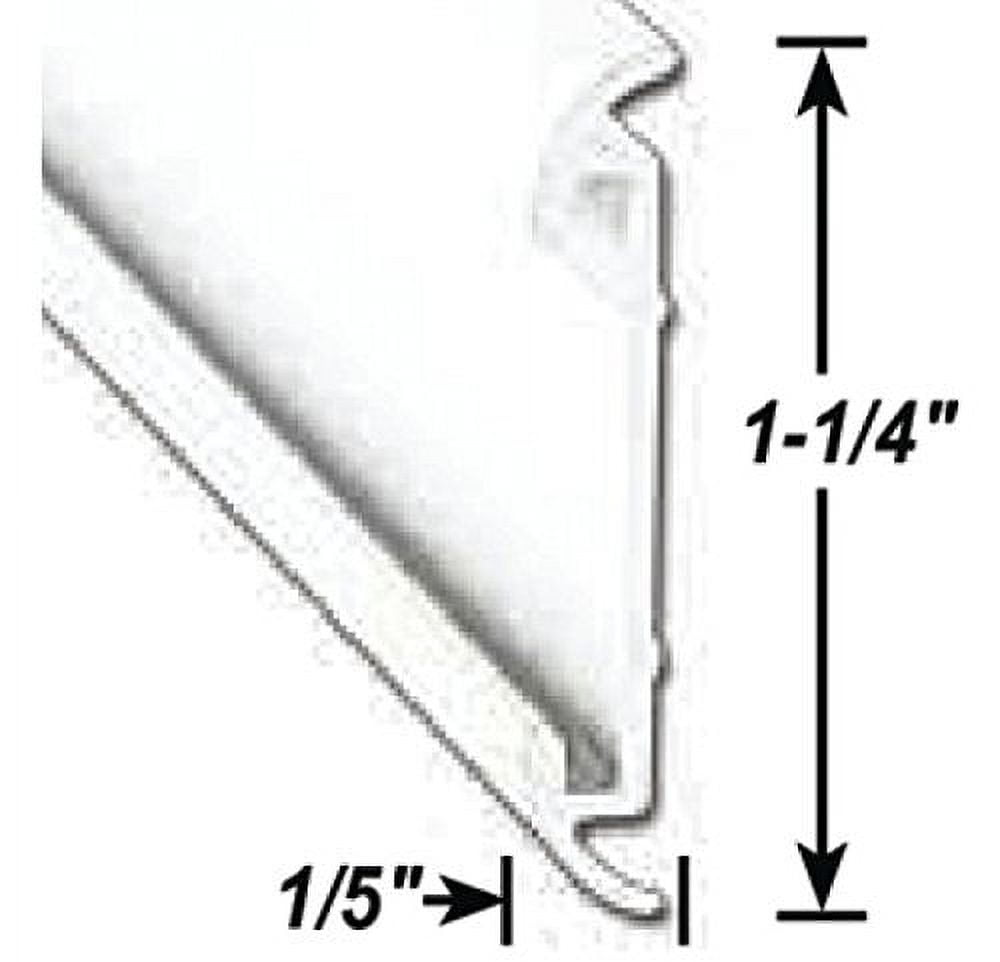 Flat Trim W/ Blk 16' Ea