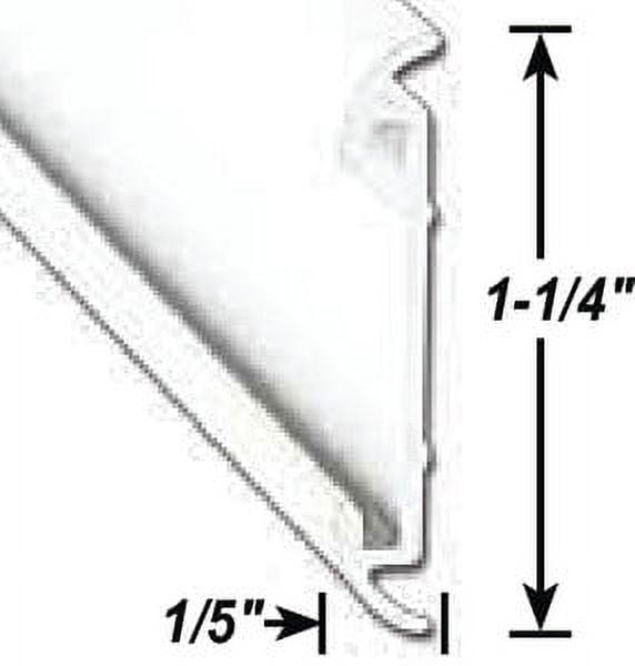 Flat Trim W/ Blk 8' Ea
