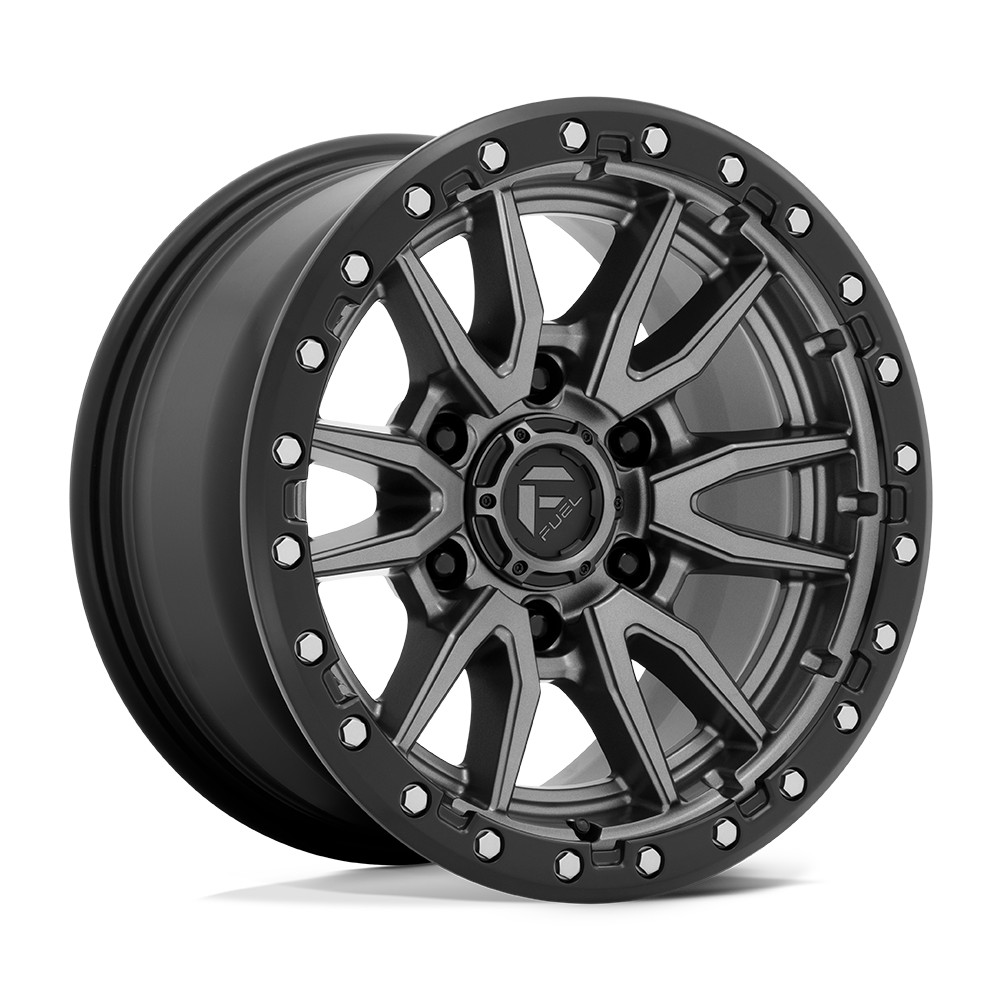Fuel 1PC Rebel 20X10 8X180 124 -18 M-Gmtl-Blk-Rg